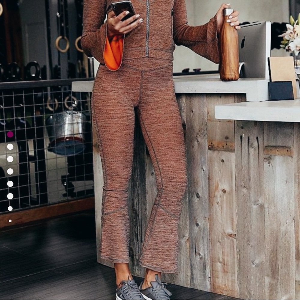 Free People Movement Off The Grid Flare Yoga pant & matching bell sleeve jacket